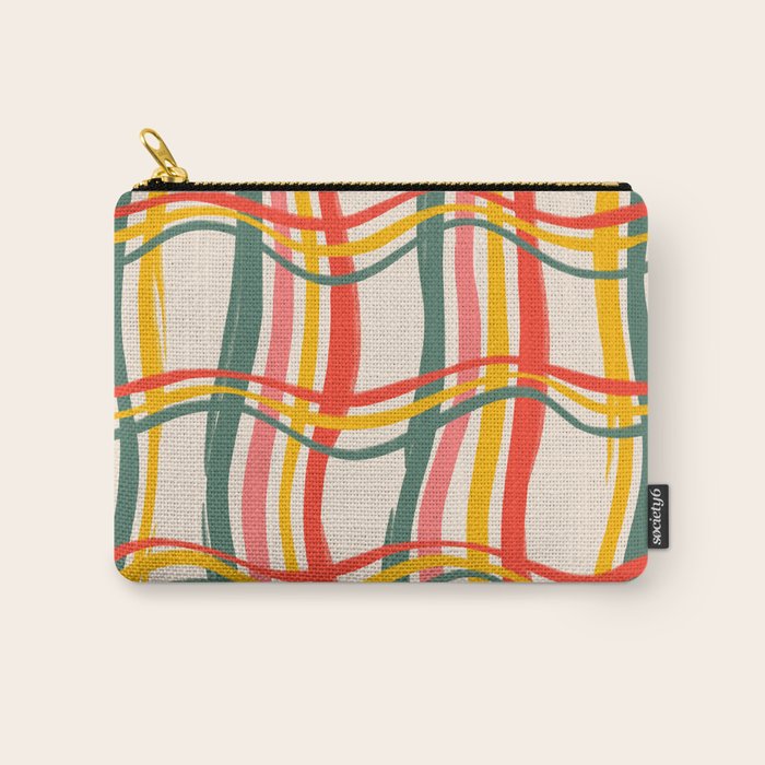 Wavy Plaid Carry All Pouch Gallery Image 1