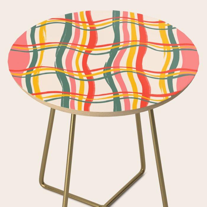 Wavy Plaid Side Table Gallery Image 2