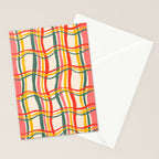 Wavy Plaid Stationery Card Gallery Image 2