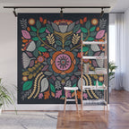 In Bloom | Navy Wall Mural Gallery Image 1