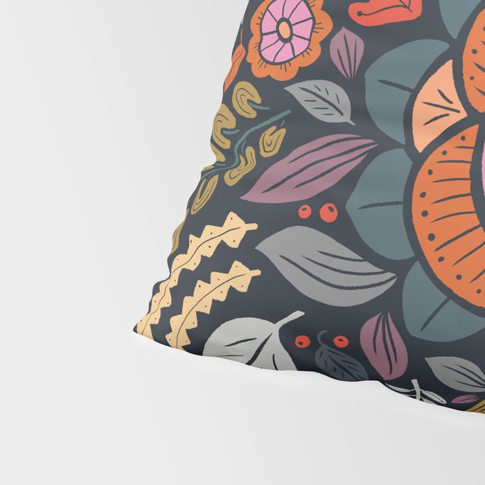 In Bloom | Navy Pillow Sham Gallery Image 4