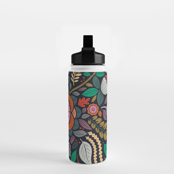 In Bloom | Navy Water Bottle Gallery Image 2