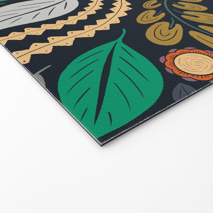 In Bloom | Navy Welcome Mat Gallery Image 2
