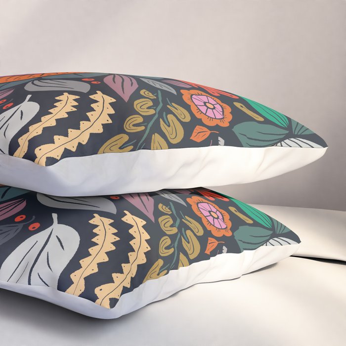 In Bloom | Navy Pillow Sham Gallery Image 3