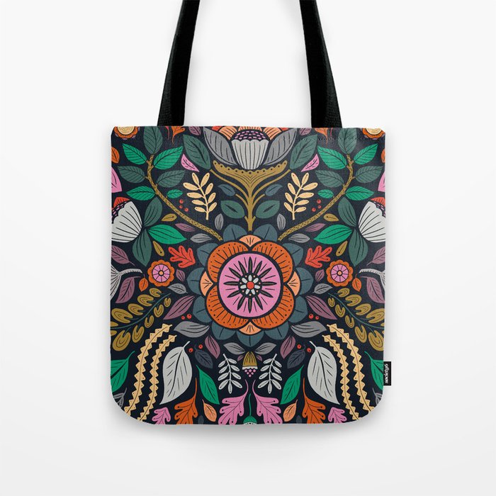 In Bloom | Navy Tote Bag Gallery Image 1