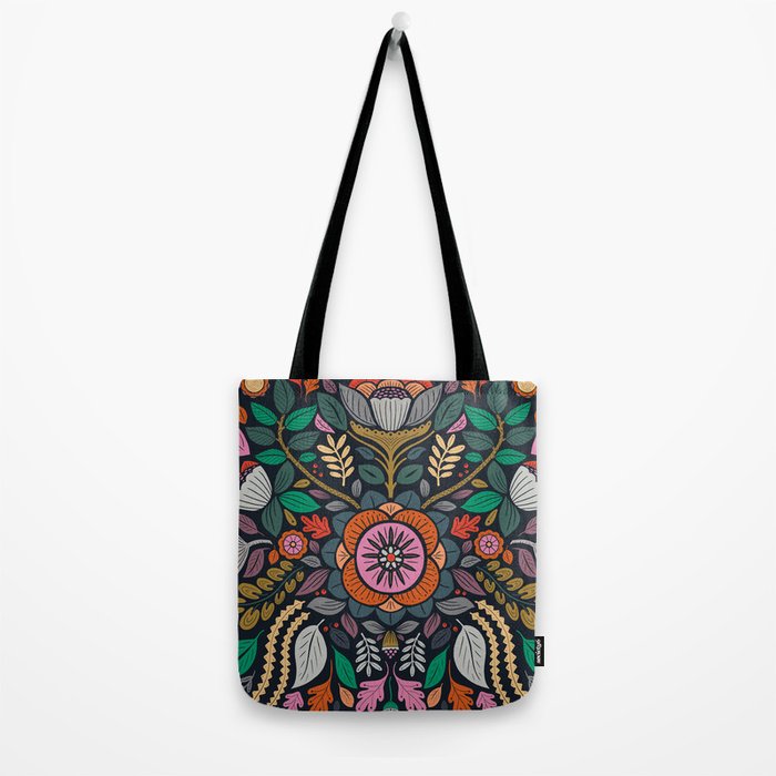 In Bloom | Navy Tote Bag Gallery Image 2