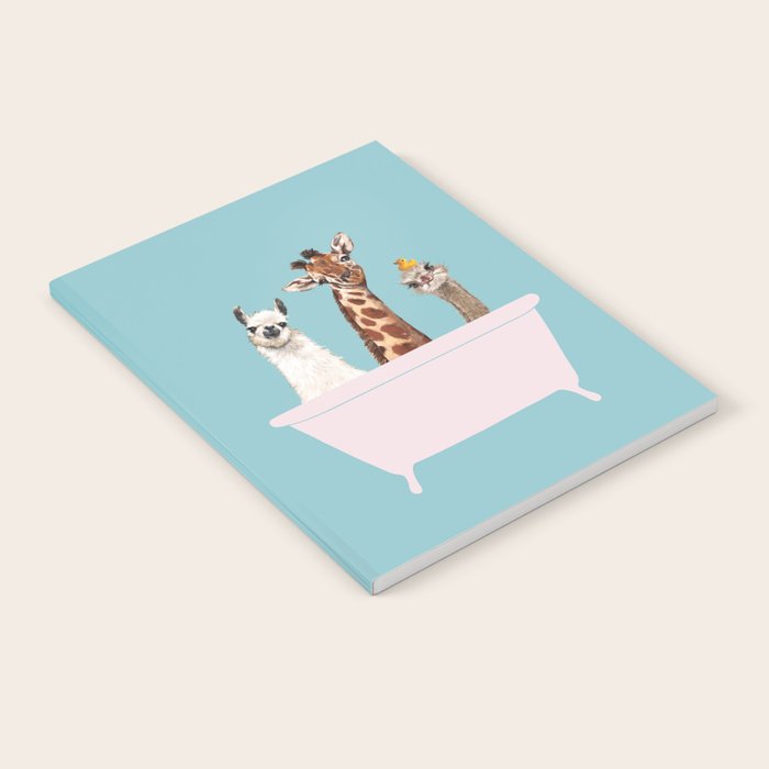 Playful Gangs in Bathtub Blue Notebook Gallery Image 1