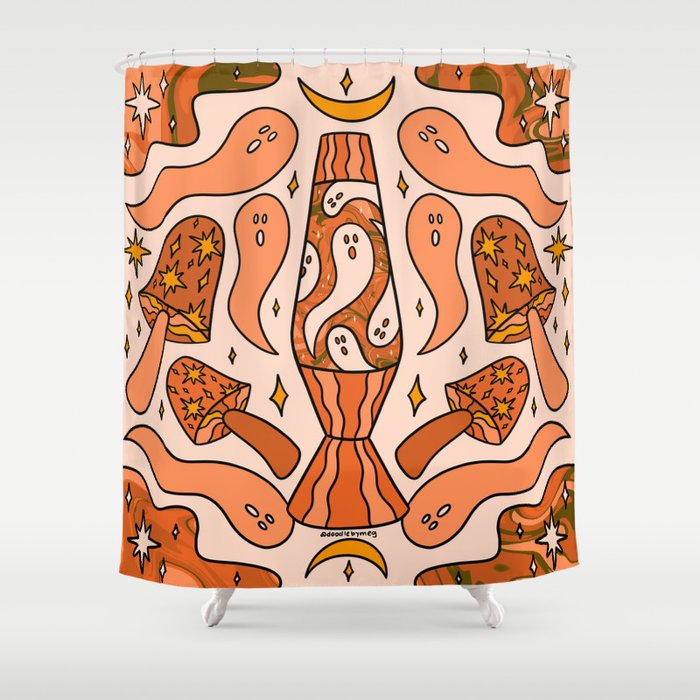 Fall Lava Lamp Shower Curtain Gallery Image 1
