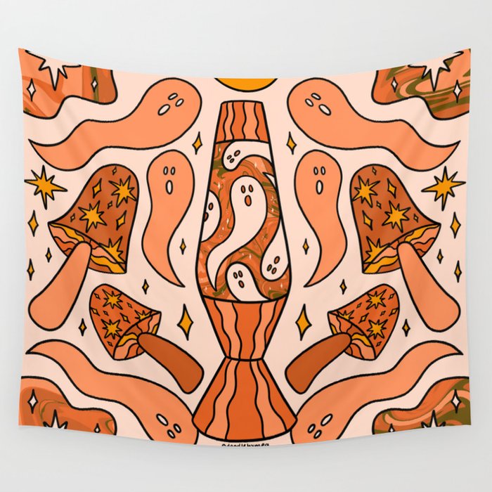 Fall Lava Lamp Wall Tapestry Gallery Image 4
