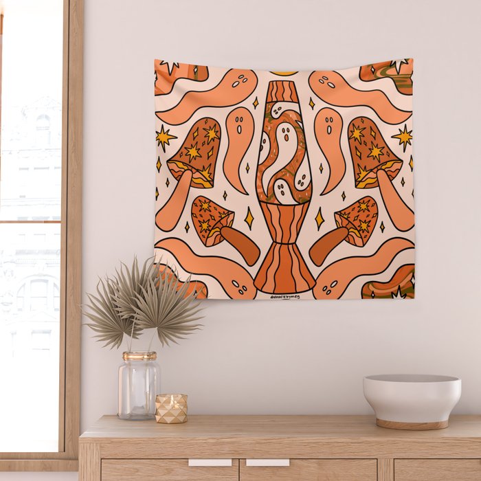 Fall Lava Lamp Wall Tapestry Gallery Image 2