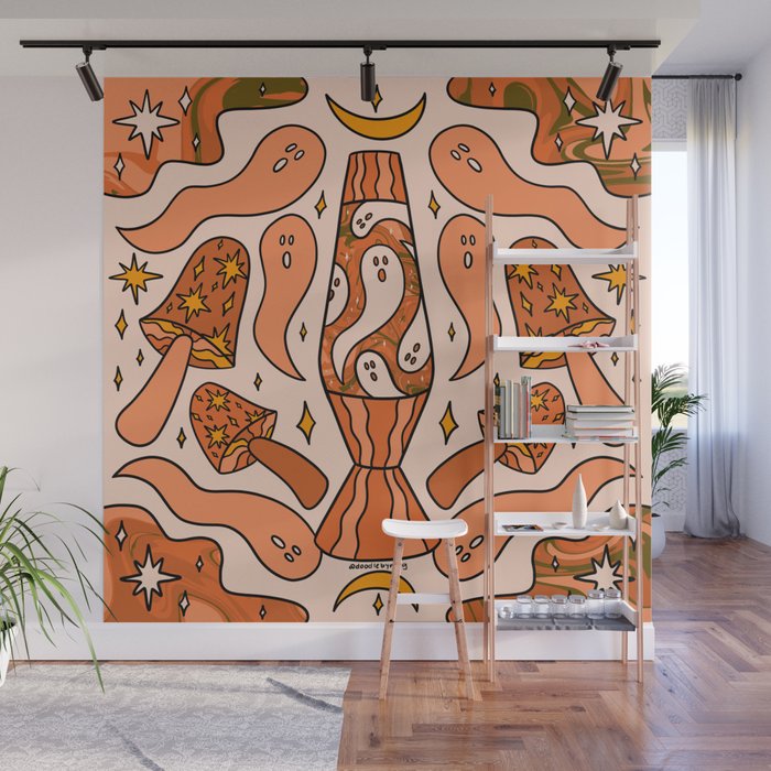 Fall Lava Lamp Wall Mural Gallery Image 1