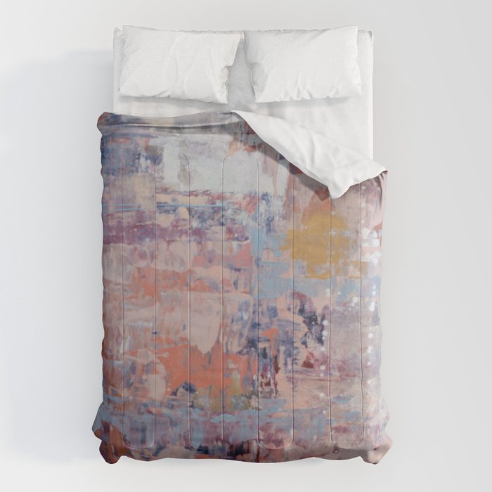 Mirage [3]: a pretty, vibrant mixed-media piece by Alyssa Hamilton Art Comforter Gallery Image 1