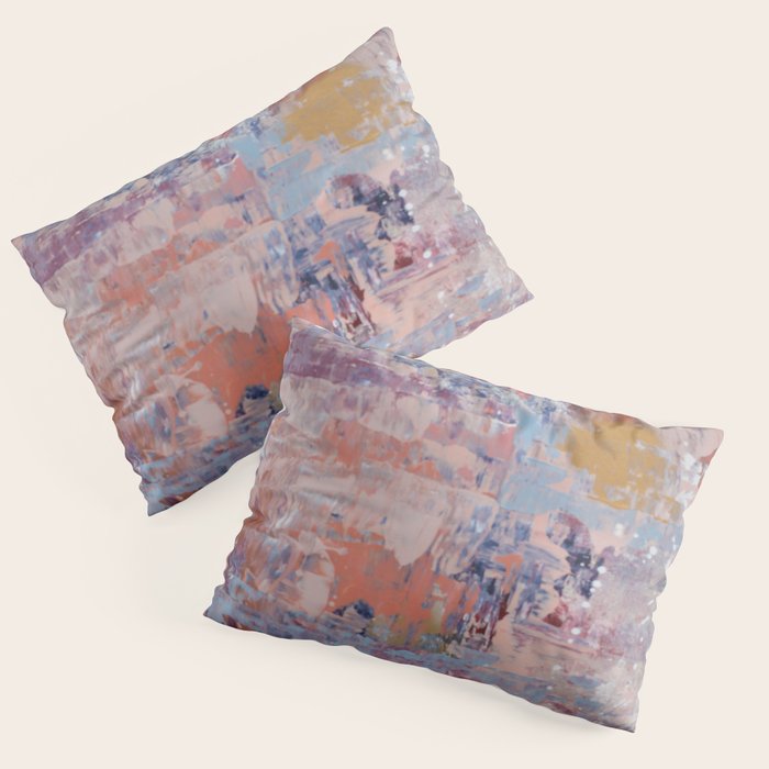 Mirage [3]: a pretty, vibrant mixed-media piece by Alyssa Hamilton Art Pillow Sham Gallery Image 1