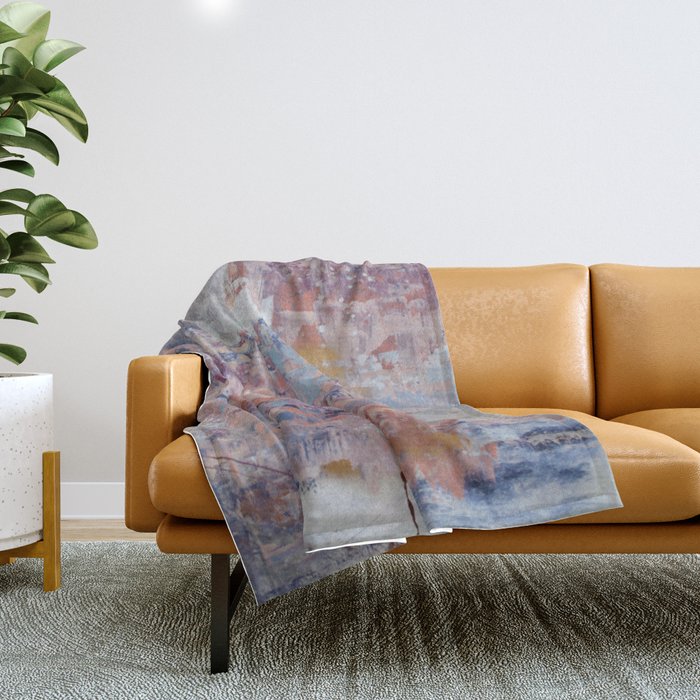Mirage [3]: a pretty, vibrant mixed-media piece by Alyssa Hamilton Art Throw Blanket Gallery Image 1