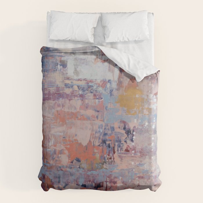 Mirage [3]: a pretty, vibrant mixed-media piece by Alyssa Hamilton Art Duvet Cover Gallery Image 1