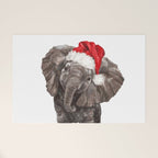 Christmas Baby Elephant Welcome Mat Gallery Image 1