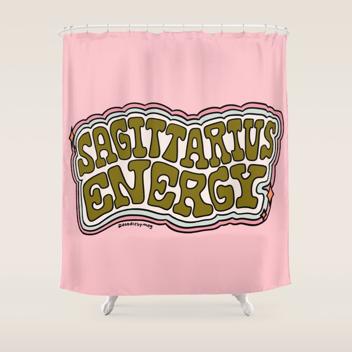 Sagittarius Energy Shower Curtain Gallery Image 1