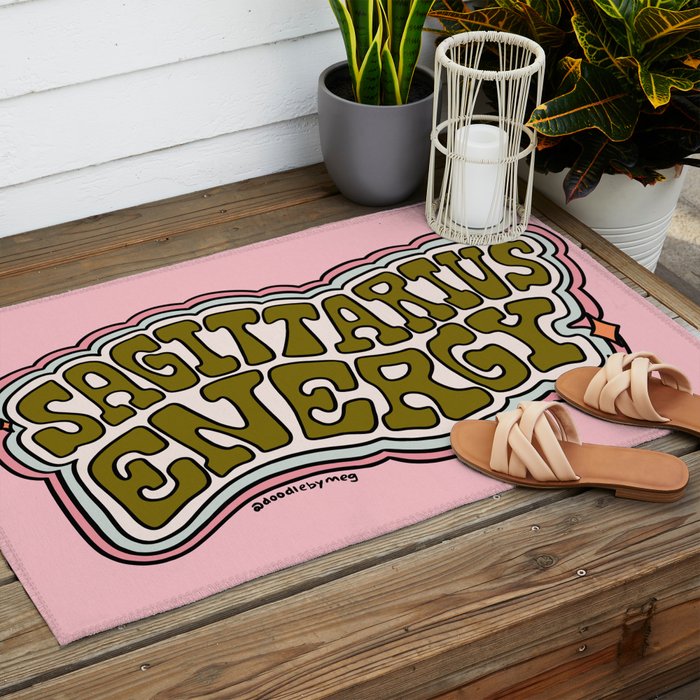 Sagittarius Energy Outdoor Rug Gallery Image 2