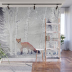FOX FOX FOX Wall Mural Gallery Image 1