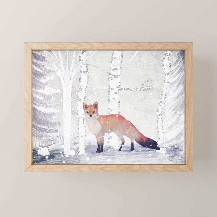 FOX FOX FOX Mini Art Print Gallery Image 1