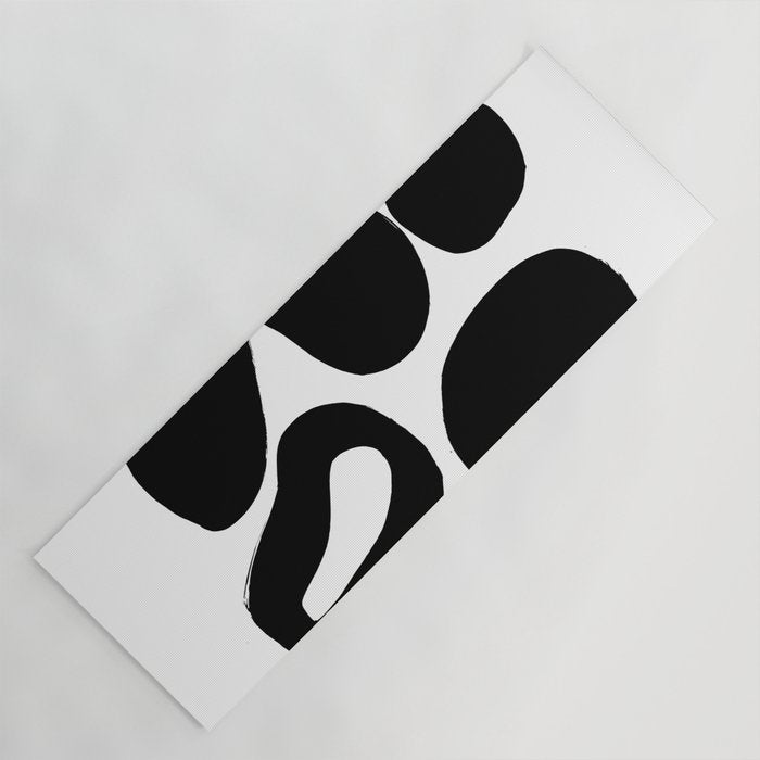 Ink Pond White Background Yoga Mat Gallery Image 1