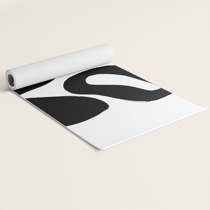 Ink Pond White Background Yoga Mat Gallery Image 2