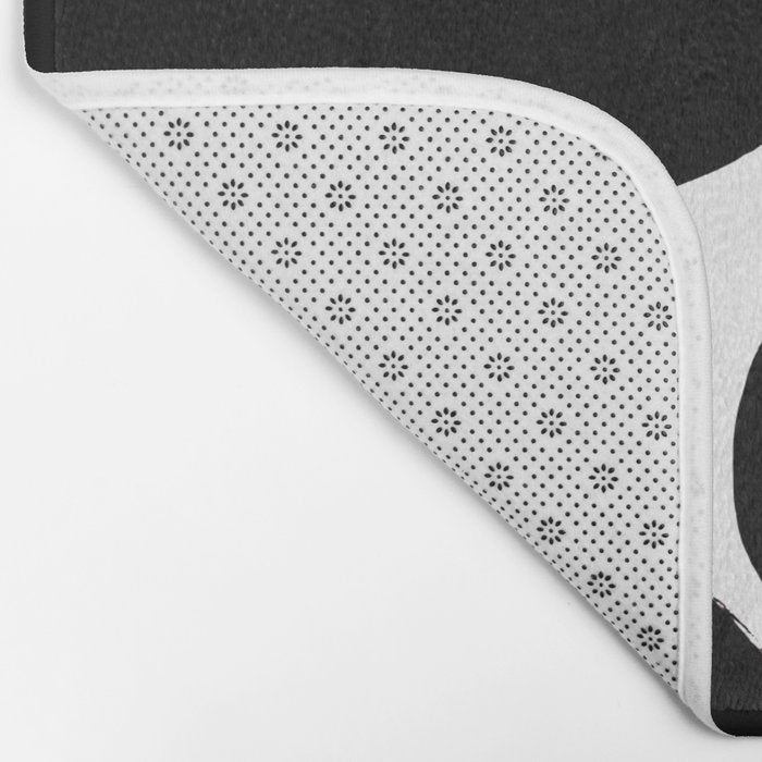 Ink Pond White Background Bath Mat Gallery Image 2