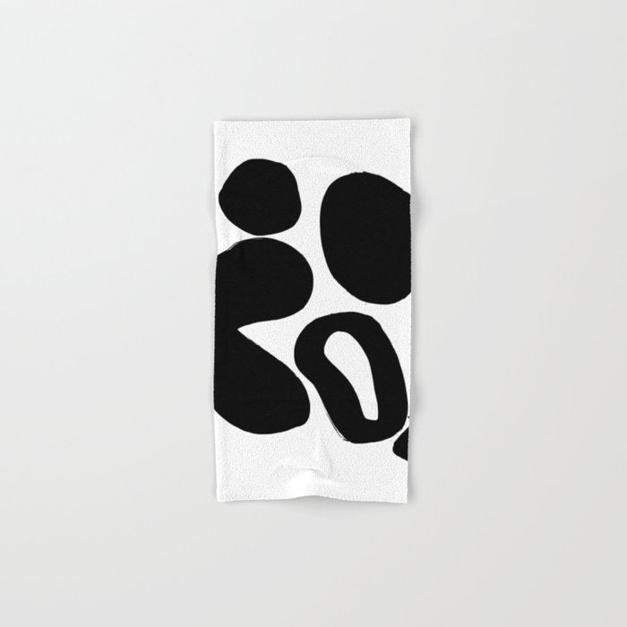 Ink Pond White Background Bath Towel Gallery Image 1