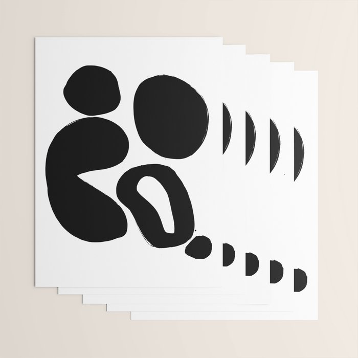 Ink Pond White Background Wrapping Paper Gallery Image 3