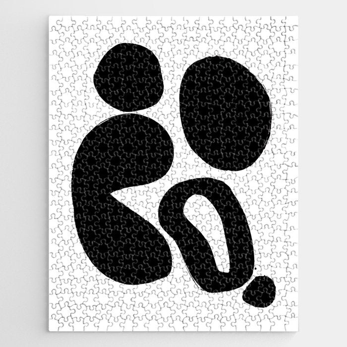 Ink Pond White Background Jigsaw Puzzle Gallery Image 1