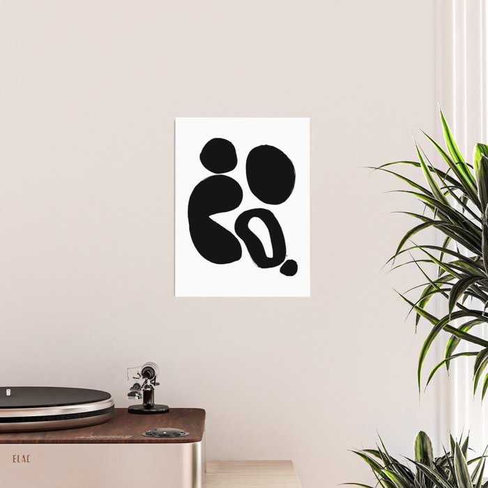 Ink Pond White Background Poster Gallery Image 2