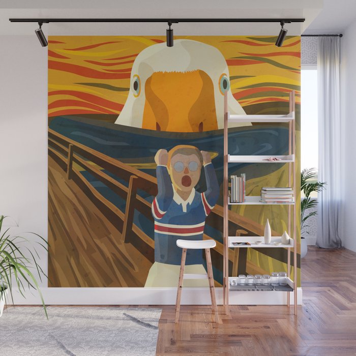 The Honk - The Scream Parody | Goose MEME Wall Mural Gallery Image 1
