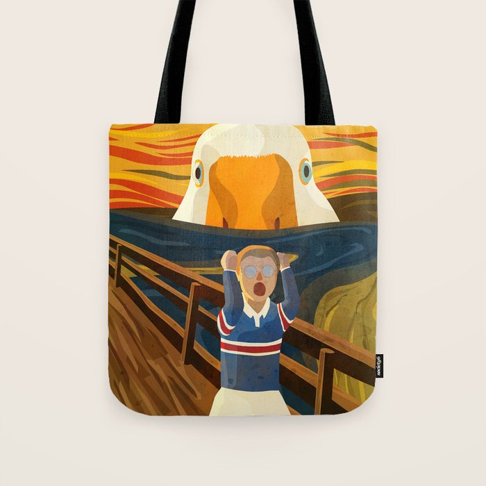The Honk - The Scream Parody | Goose MEME Tote Bag Gallery Image 1