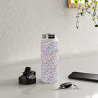 Retro Lilac Ditsy Cottage Garden Floral Water Bottle Gallery Image 4