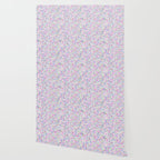 Retro Lilac Ditsy Cottage Garden Floral Wallpaper Gallery Image 2