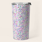 Retro Lilac Ditsy Cottage Garden Floral Travel Mug Gallery Image 2