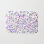 Retro Lilac Ditsy Cottage Garden Floral Bath Mat Gallery Image 1