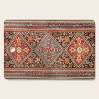 Qashqa'i  Antique Fars Southwest Persian Rug Print Cutting Board Gallery Image 1