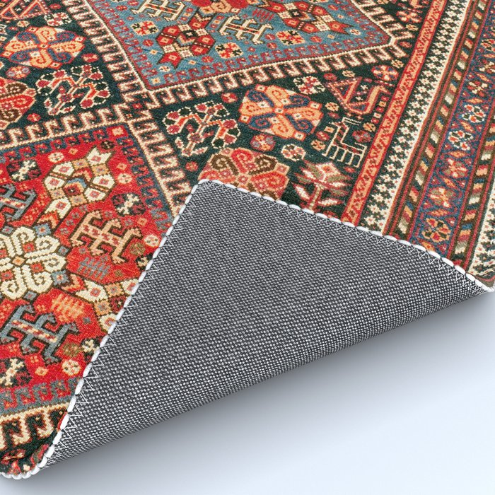 Qashqa'i  Antique Fars Southwest Persian Rug Print Rug Gallery Image 4