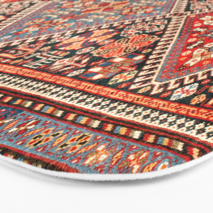 Qashqa'i  Antique Fars Southwest Persian Rug Print Bath Mat Gallery Image 3