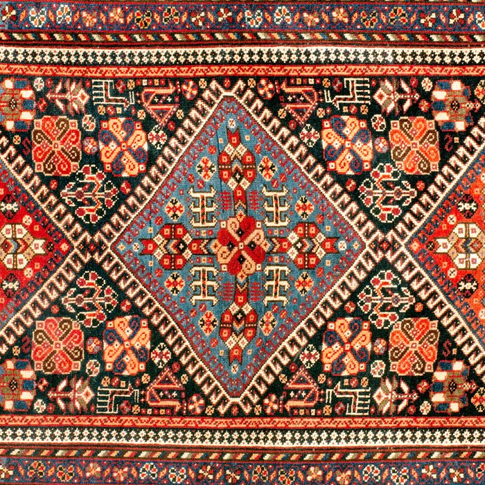 Qashqa'i  Antique Fars Southwest Persian Rug Print Coffee Mug Gallery Image 2