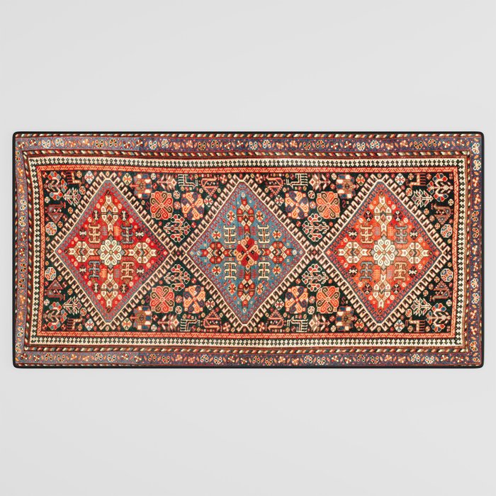 Qashqa'i  Antique Fars Southwest Persian Rug Print Desk Mat Gallery Image 3