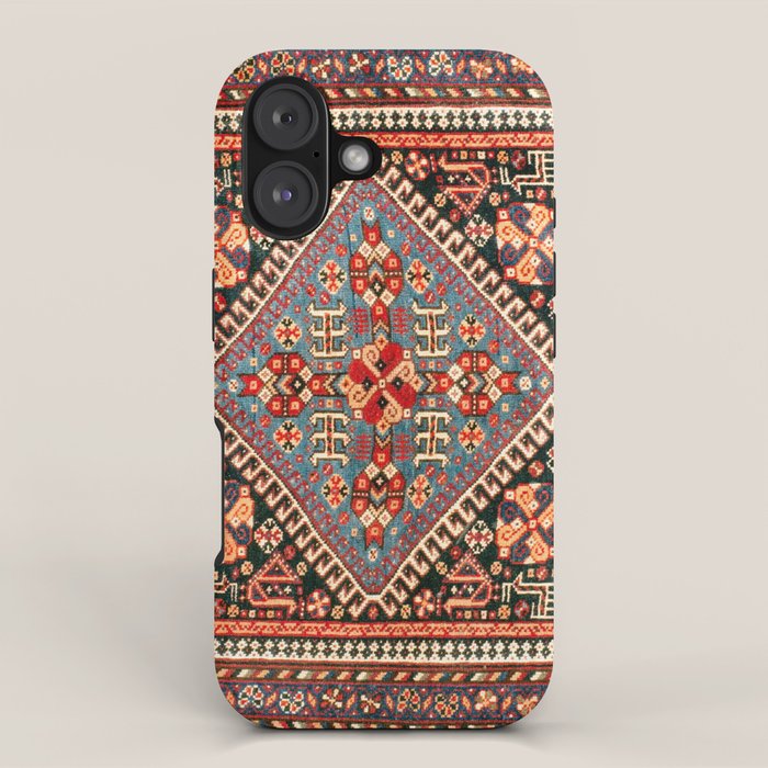 Qashqa'i  Antique Fars Southwest Persian Rug Print iPhone Case Gallery Image 1