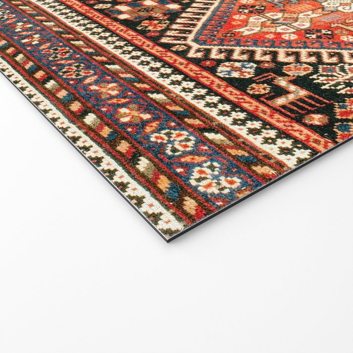 Qashqa'i  Antique Fars Southwest Persian Rug Print Welcome Mat Gallery Image 2