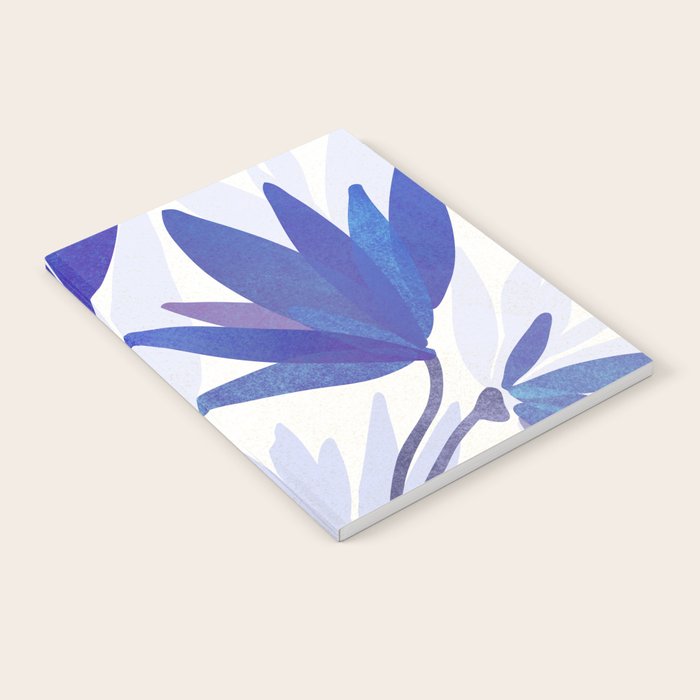 Indigo Blooms Abstract Botanical Notebook Gallery Image 2