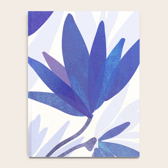 Indigo Blooms Abstract Botanical Notebook Gallery Image 4