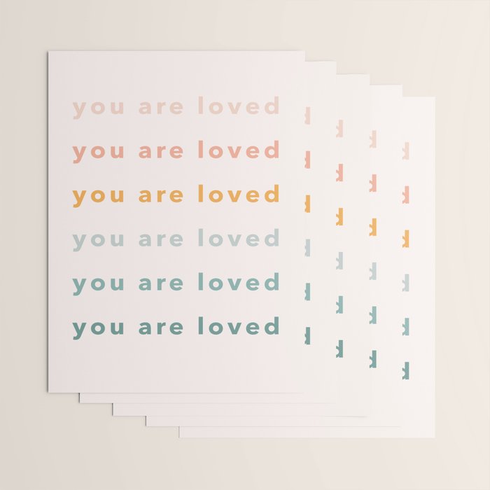 you are loved rainbow  Wrapping Paper Gallery Image 3