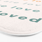 you are loved rainbow  Bath Mat Gallery Image 3