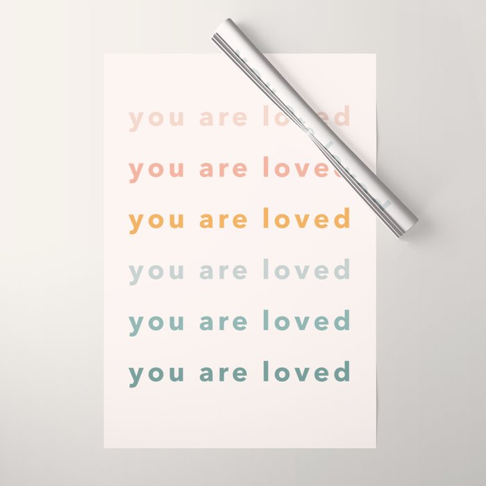 you are loved rainbow  Wrapping Paper Gallery Image 1