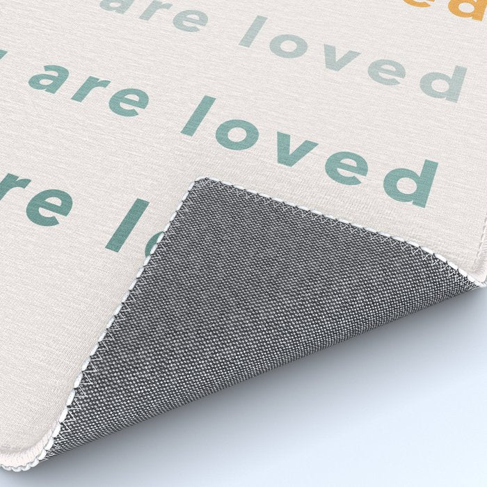 you are loved rainbow  Rug Gallery Image 4